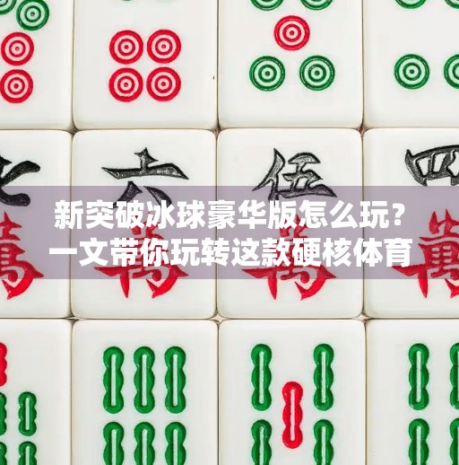 新突破冰球豪华版怎么玩？一文带你玩转这款硬核体育游戏！新突破冰球豪华版怎么玩